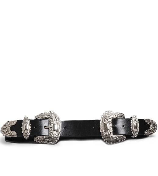 ceinture cowboy double boucle vintage