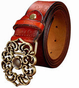 ceinture cowboy motif floral