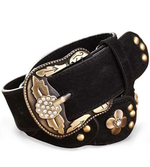 ceinture cuir femme western