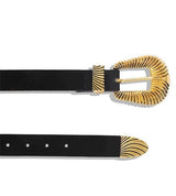 ceinture doree boucle cowboy