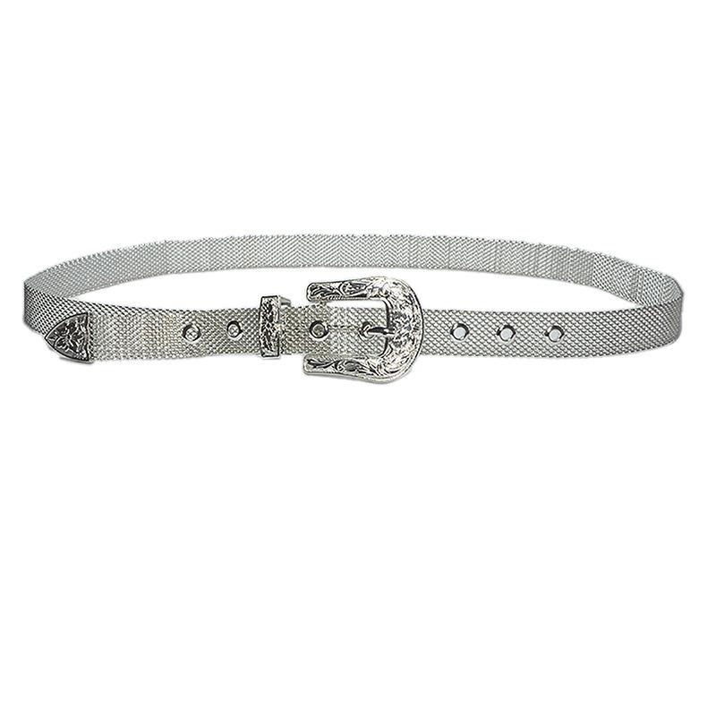 ceinture far ouest couleur argent