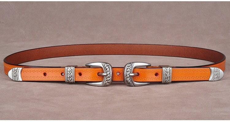 ceinture look country double boucle