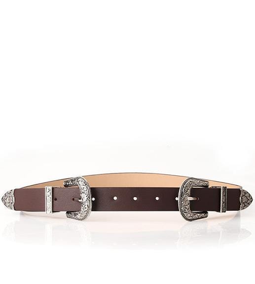 ceinture marron americaine western