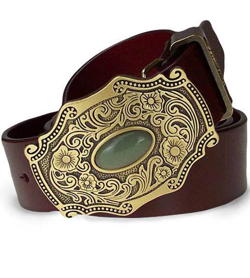 ceinture marron cowboy boucle western
