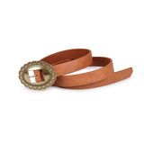 ceinture marron cowgirl boucle ovale