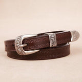 ceinture marron fonce country fille