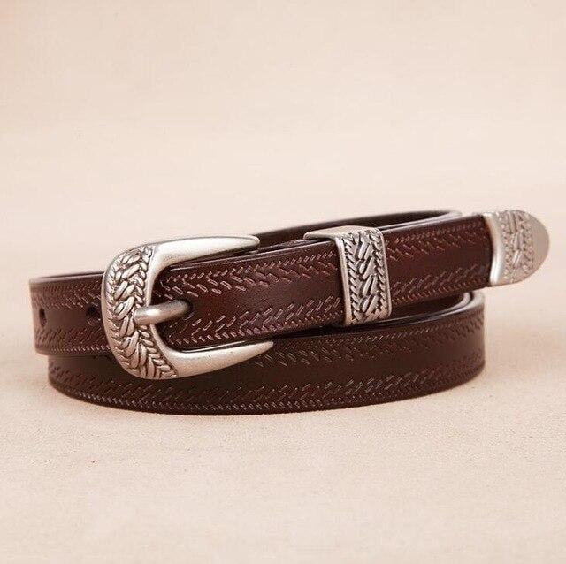 ceinture marron fonce country fille