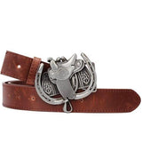 ceinture marron style cowboy