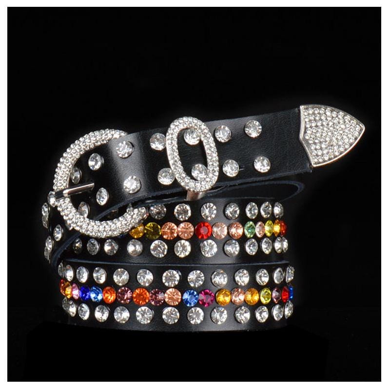 ceinture mexique western strass