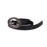 ceinture noire boucle cowboy