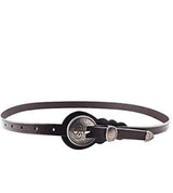 ceinture noire cuir femme