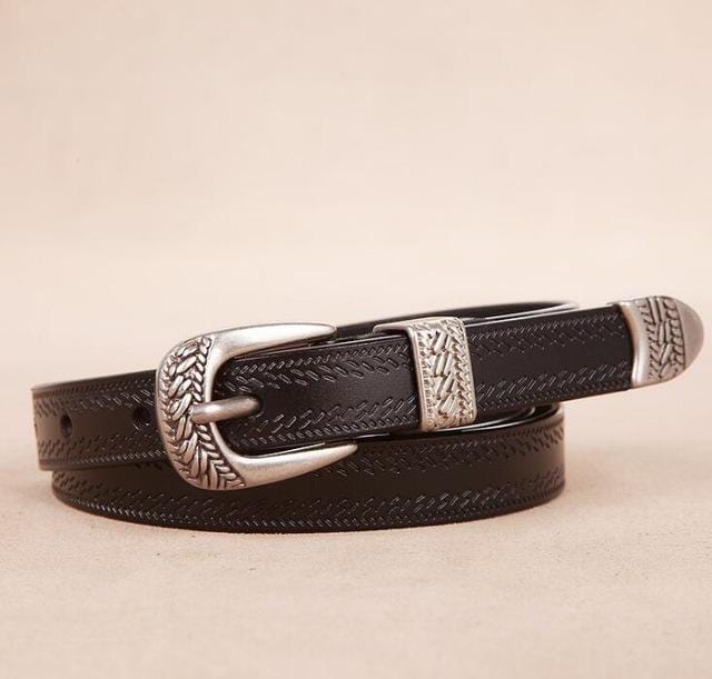 ceinture noire esprit cowboy femme