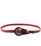ceinture rouge cuir fille