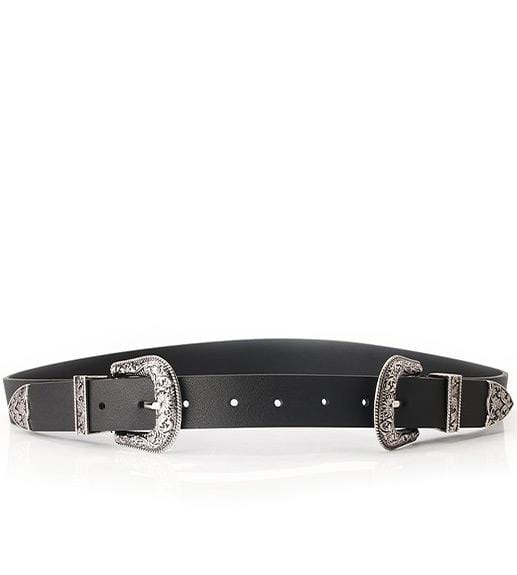 ceinture style cowboy double boucle