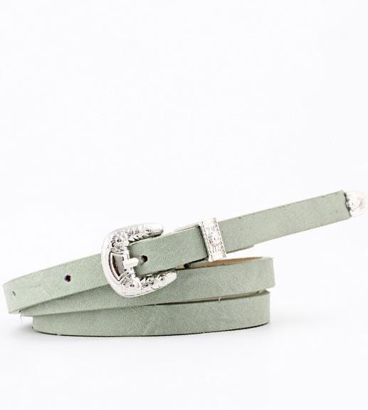 ceinture tendance vert bouteille femme