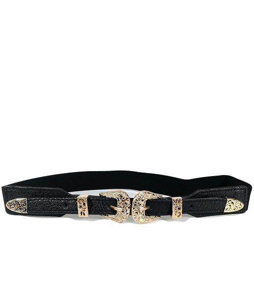 ceinture western double boucle cuir