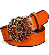 ceinture western marron