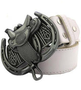 ceinture country blanche pour homme