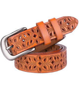 ceinture western camel Femme