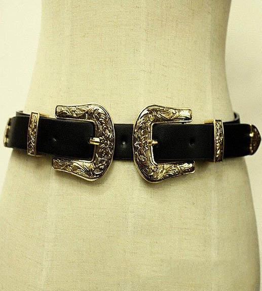 ceinture cowgirl motif floral