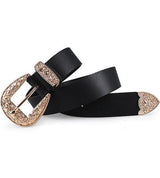 ceinture style cowgirl boucle doree