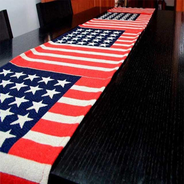 chemin de table drapeau americain