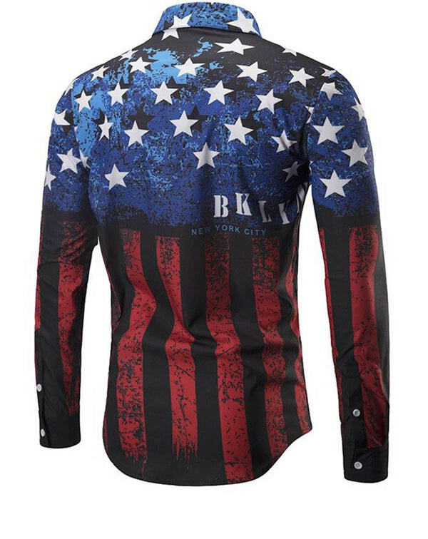 chemise drapeau etats unis