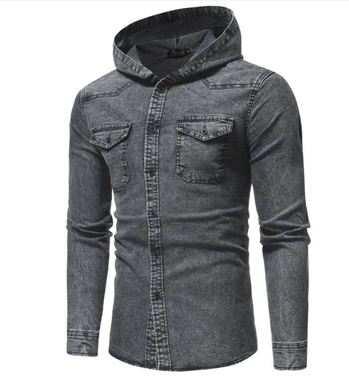 chemise style cowboy grise usa
