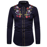 chemise tete de mort western