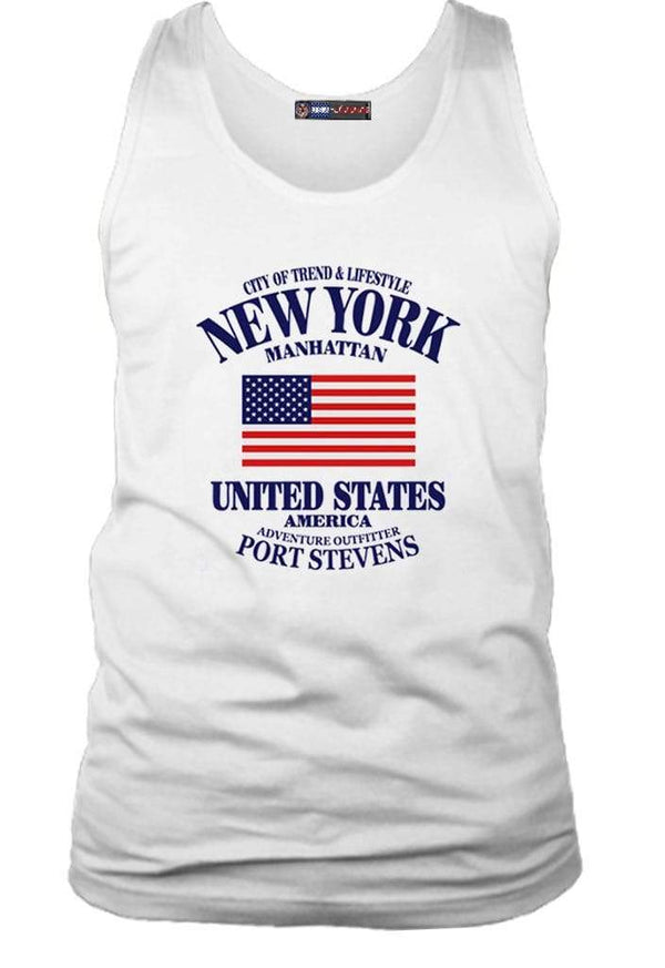 debardeur blanc american