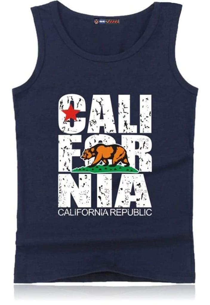 debardeur bleu marine californie
