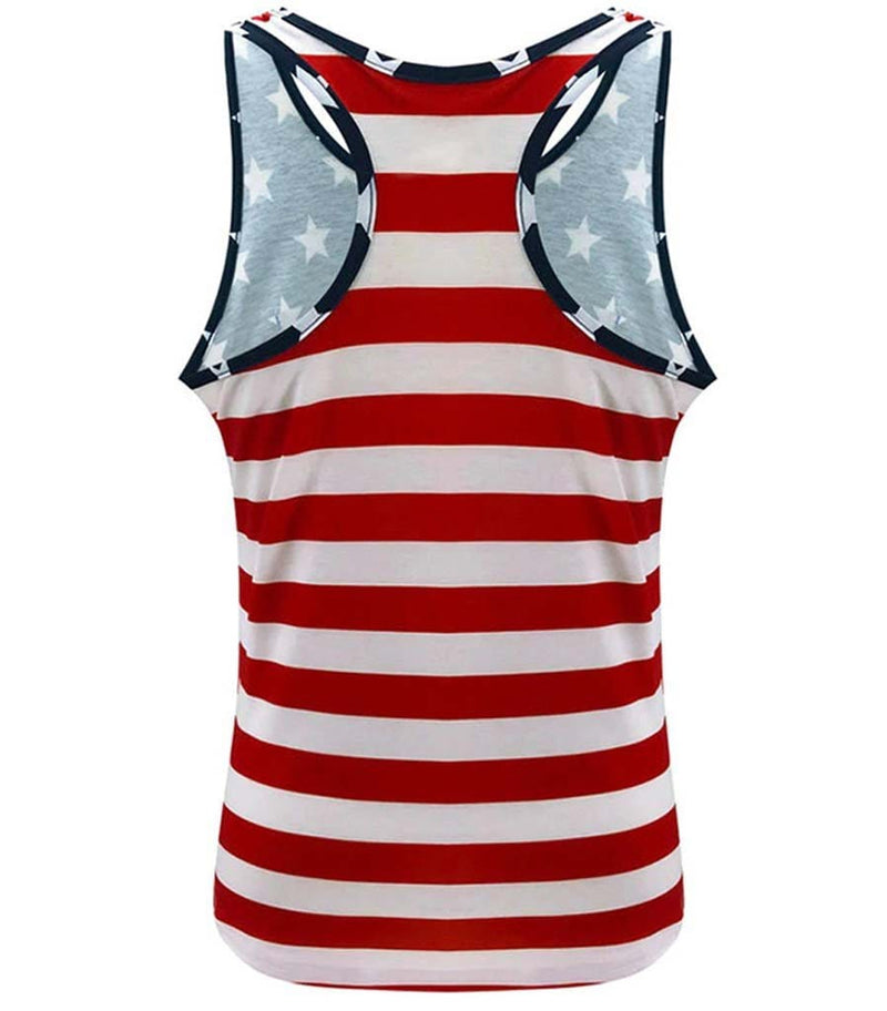 debardeur dos motif americain