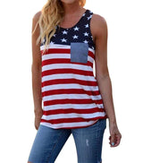 débardeur femme étendard USA
