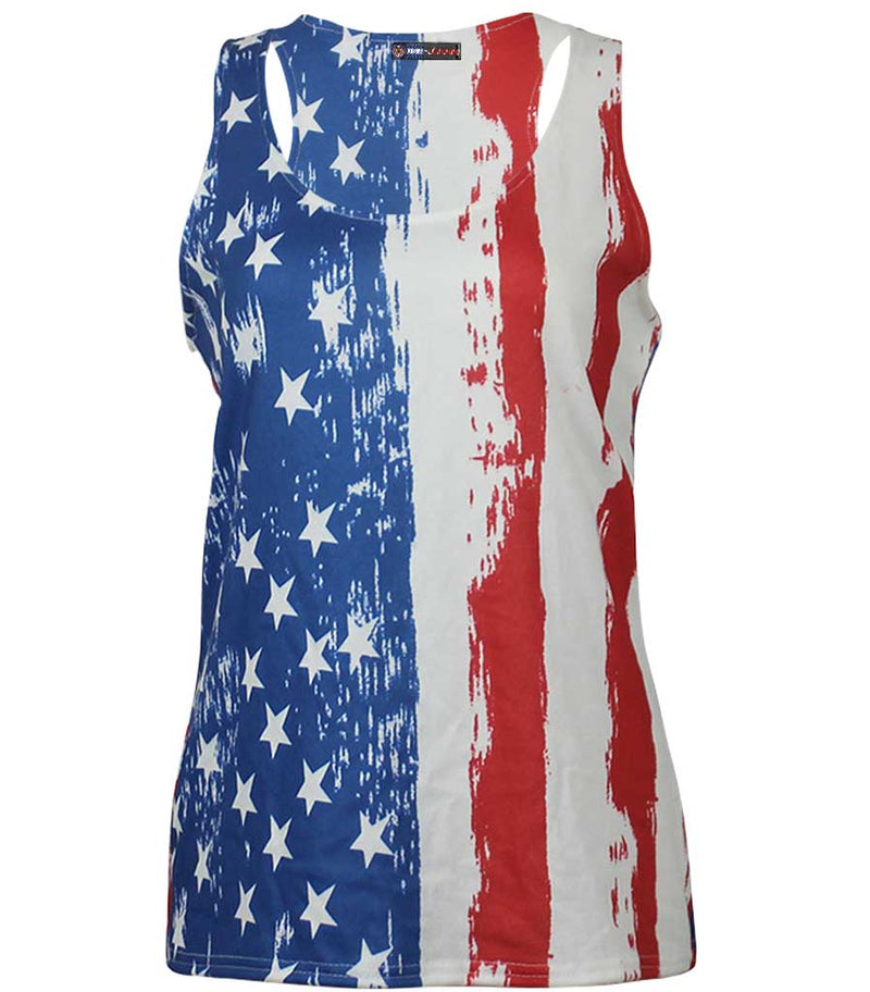 débardeur femme imprime USA