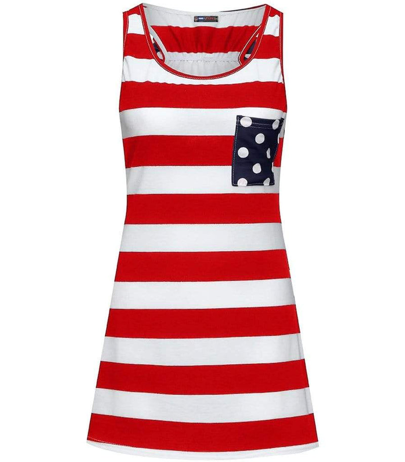 debardeur imprime americain femme