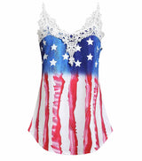 debardeur long americain femme dentelle