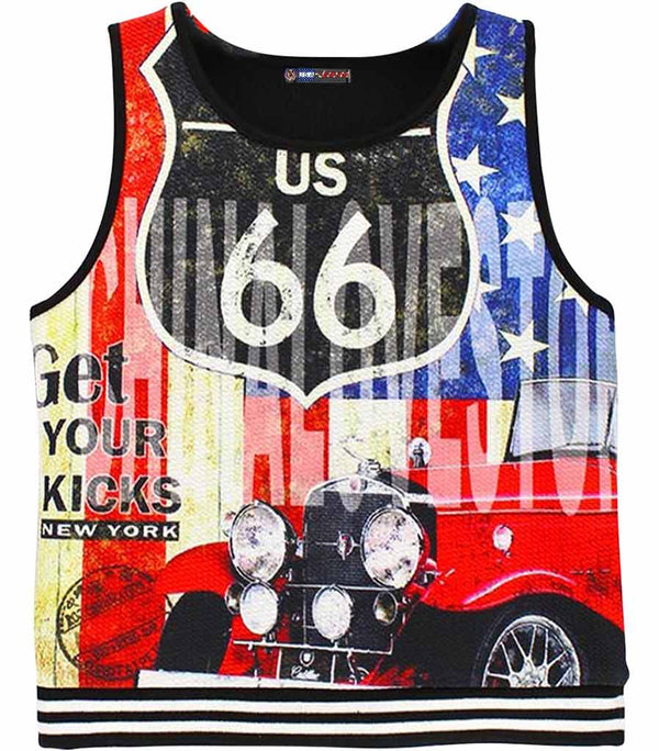 debardeur manche usa