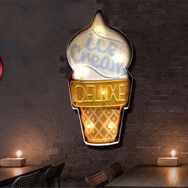 deco lumineuse usa retro glacier