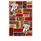deco metal plaques mineralogiques usa