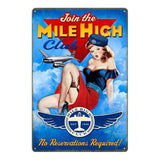 decoration metal americaine pin up