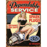 decoration murale garage vintage usa