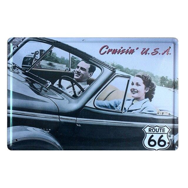 decoration vintage cruisin usa route 66