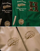 détails blouson universitaire USA