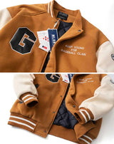 détails blouson université baseball