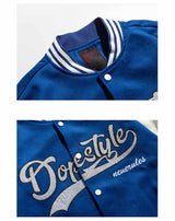 détails veste varsity foot USA