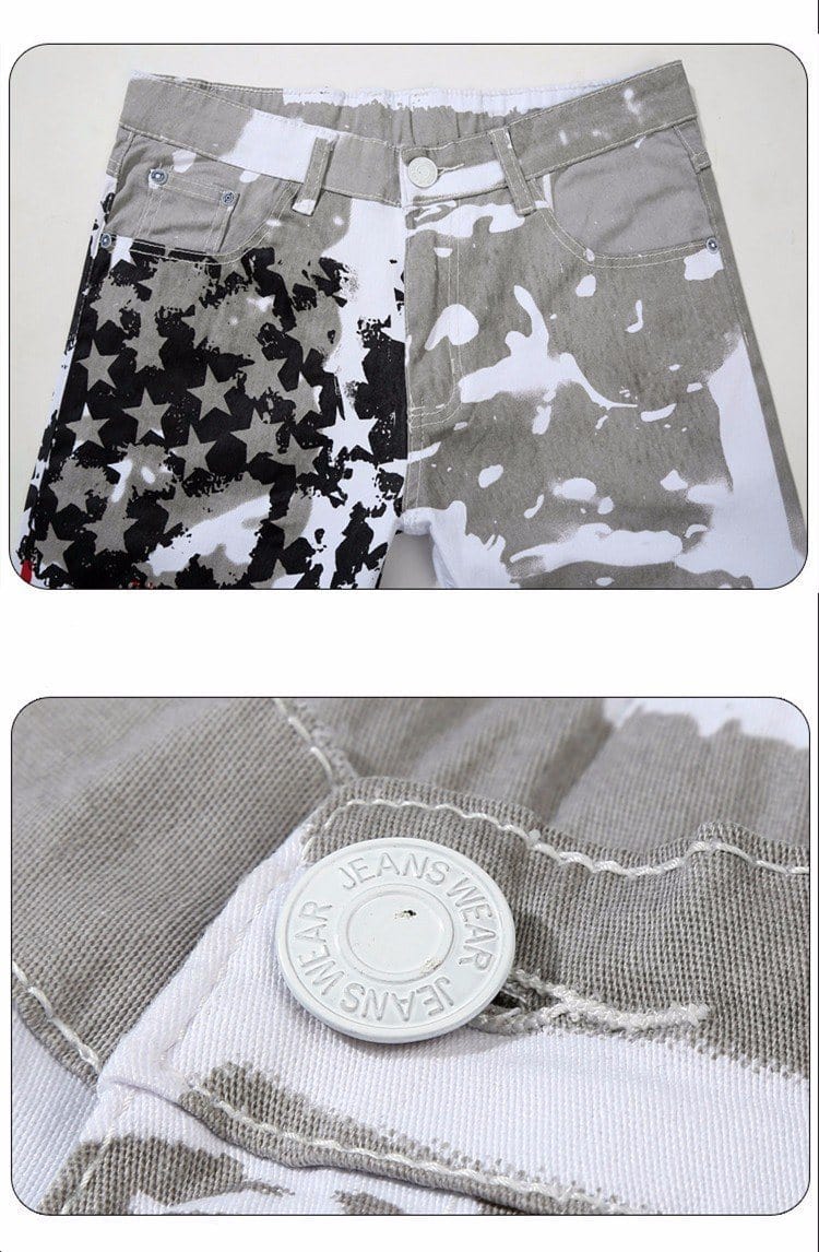 details bouton jean usa