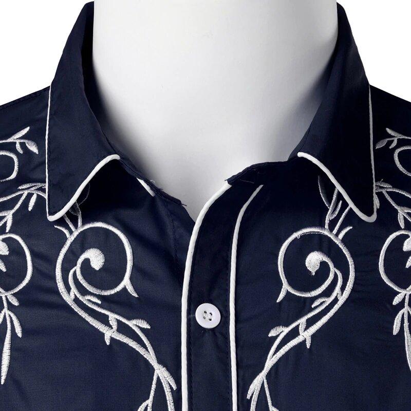 details col chemise western