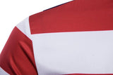 details epaule chemise drapeau usa