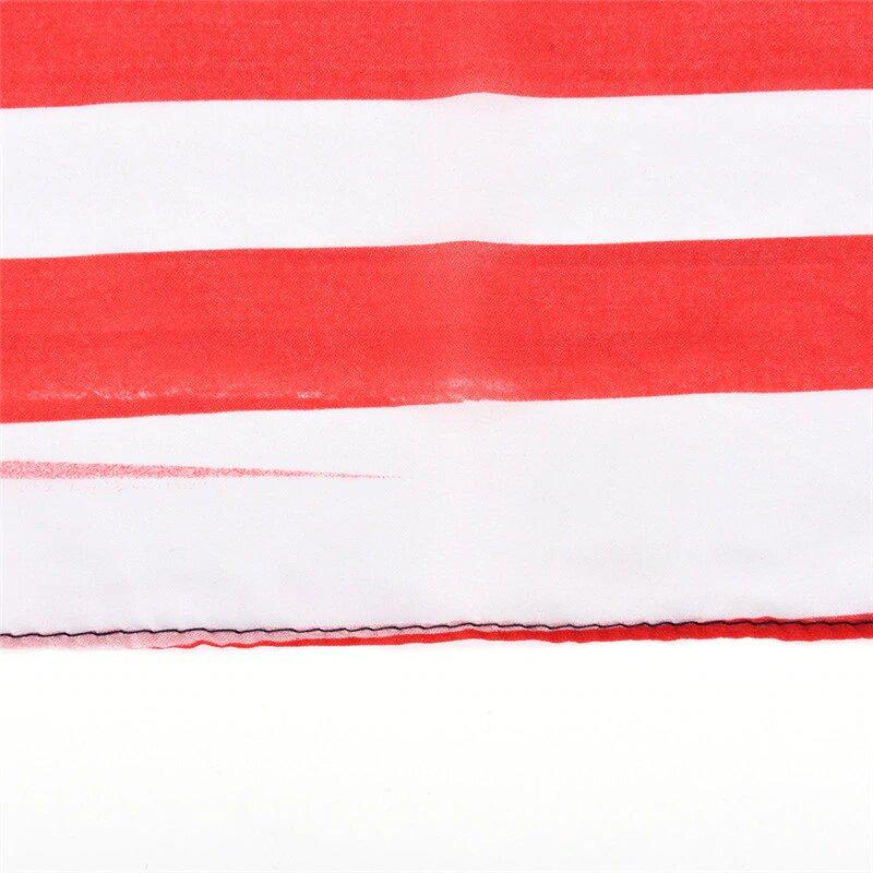 details foulard bandes drapeau usa
