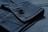 details manche chemise western